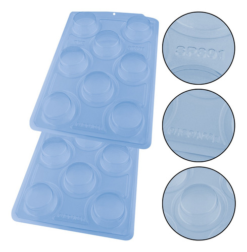 Kit 2 Formas 3 Partes Sp801 Pão De Mel Bolo Trufado Bombom