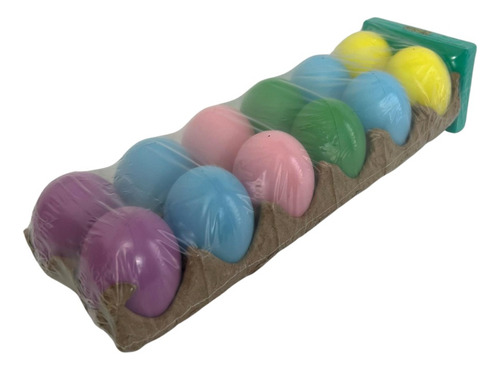 12 Huevos De Pascua De Colores Para Pintar Con Gises