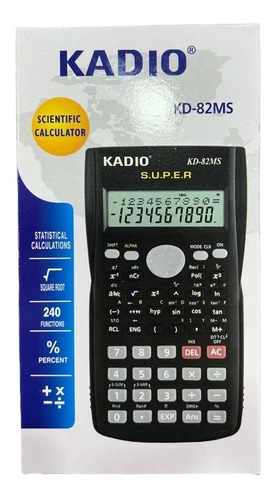 Imagen 5 de 10 de Calculadora Cientíica Kadio Kd-82ms 240 Funciones A Pilas
