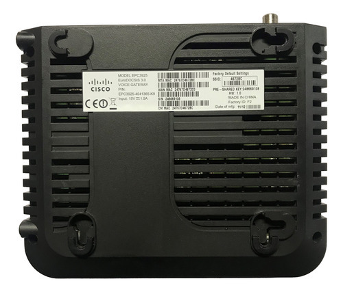 Cable Modem Cisco Dpc3925 Negro (Usado)