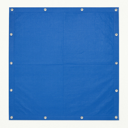 Lona Cobertora Rafia 4x6 Mts Con Ojales Impermeable Mallada Azul