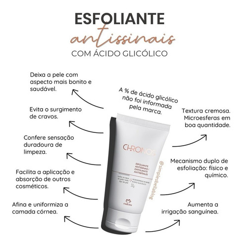 Imagem 3 de 3 de Esfoliante Antissinais Chronos 50g - Natura