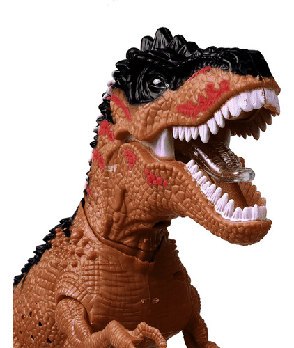 Tiranossauro Rex Dinossauro Bota Ovo Anda Com Som E Luz 40cm