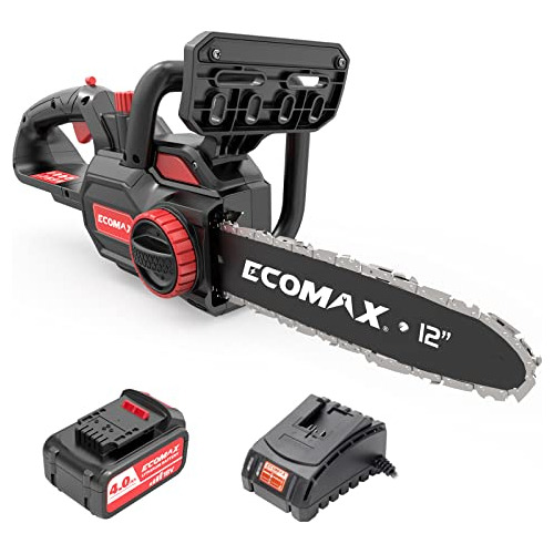 Cordless Chainsaw 12-inch, 18v Electric Chainsaw With 4...
