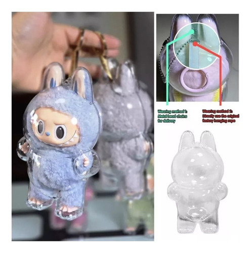 6 Bolsa Protectora Transparente Para Muñeca Labubu,plástico