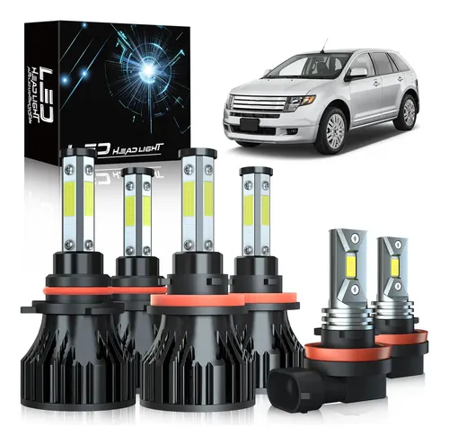 For Ford Edge 2007 2008 2009 2010 LED Headlight High/Low Beam +Fog