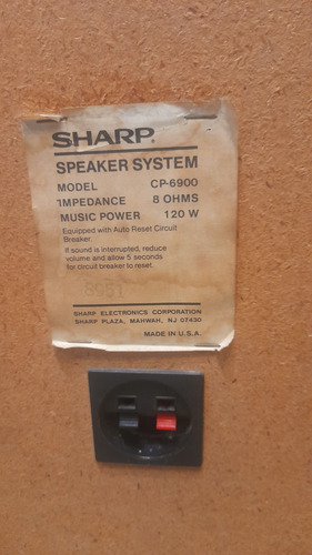 Parlantes Woofer Sharp 30 Cm, Originales Blanco (Usado)