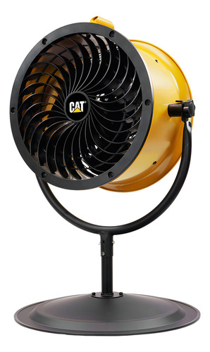 Ventilador de piso CAT HVPD14AC estructura color amarillo 127V