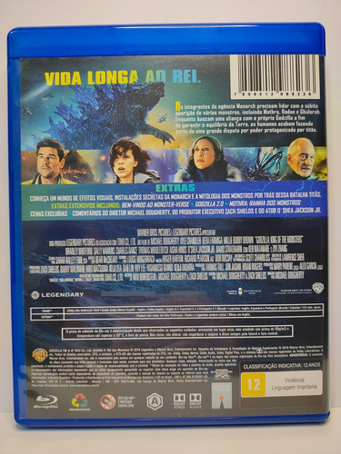 Bluray Godzilla 2 Rei Dos Monstros Filme Original Dublado (Usado)