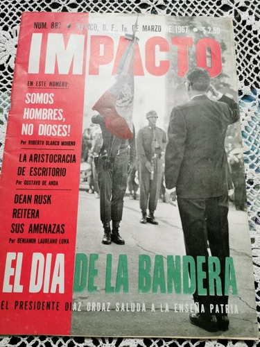 Revista Impacto 1967 Díaz Ordaz