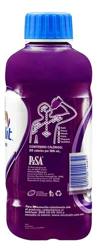 Suero Rehidratante Electrolit Sabor Uva 18 Pzs De 625 Ml C/u