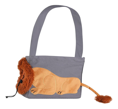 Bolsa Portamascotas, Bolso De Lona, Práctico, Gris L