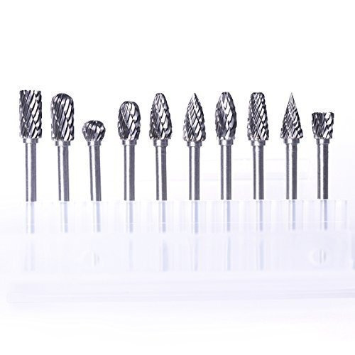 Atoplee 10pcs 1/8  Vástago De Acero De Tungsteno Sólido Di