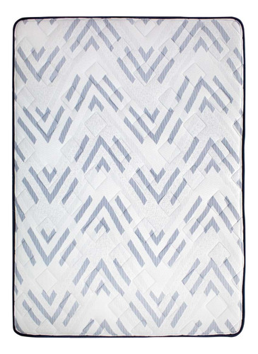 Colchón De Resortes Individual Dormimundo Cosmic 27 Cm Firme Color Azul acero