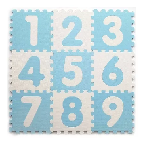 Alfombra Puzzle Infantil 9 Piezas Números Colores Surtidos – Chensi