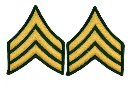 Parche Sargento Sgt De Rango Del Ejército De Estados U...
