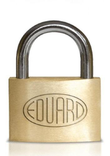 Imagen 1 de 5 de Candado Eduard 50 Arco De Acero + 3 Llaves