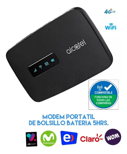 Router Mini Portatil 4g Internet Wifi, Con Bateria 5horas