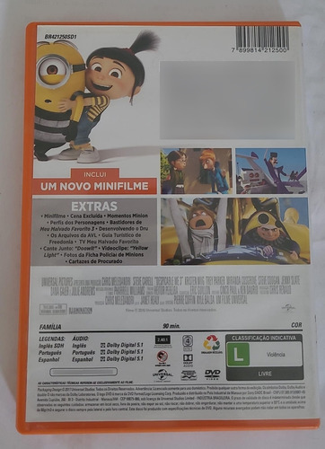 Dvd Coleção Meu Malvado Favorito 1, 2 E 3 - 100% Originais