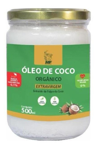 Imagem 1 de 5 de Oleo De Coco 500ml Extravirgem Organico Vegano Macrophytus