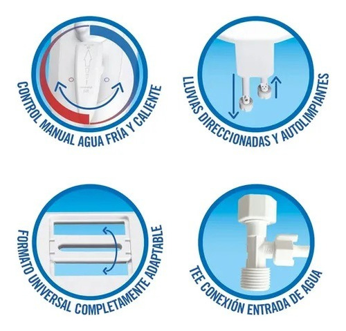 Bidet Practic Adaptable Inodoro Autolimpiable Latyn Plast Blanco