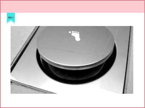 Kit 4 Ralos Click Pop Up Inteligentes 15x15 Inox Emma Decor