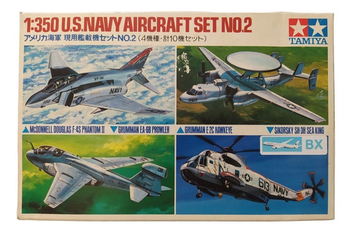 Bx 1/350 Modelismo Tamiya Set 4 Aviones U.s. Navy Aircraft 