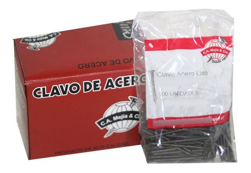 Clavo De Hierro 5x4, 88mm X 500gr Mejia