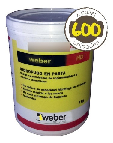 Weber Hd Pasta Hidrófugo En Pasta 1 Kg Blanco