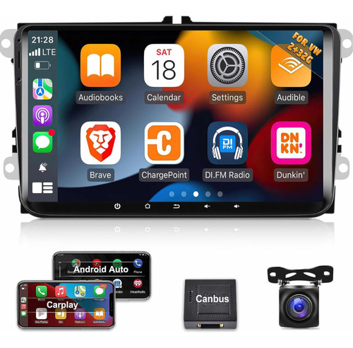 Radio Andorid Carplay 2+32 Volkswagen Gol Jetta Bora Voyage