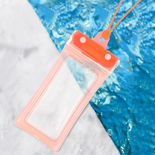 3 Bolsa Impermeable Para Teléfono, Bolsa Seca Naranja
