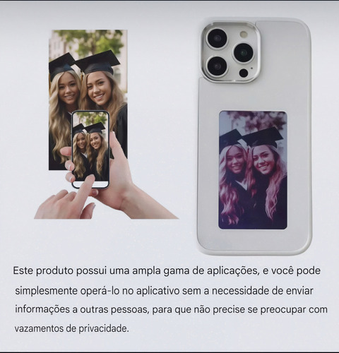 Capa De Telefone Com Projeção De Tela Para iPhone 15 Pro