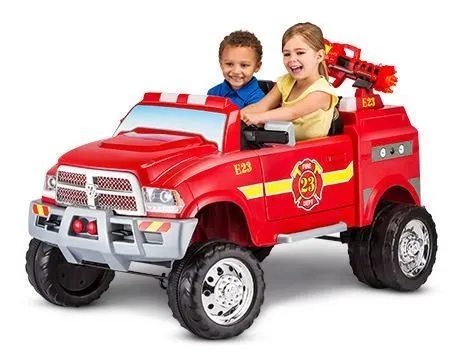 Camion de bomberos cheap a bateria para niños