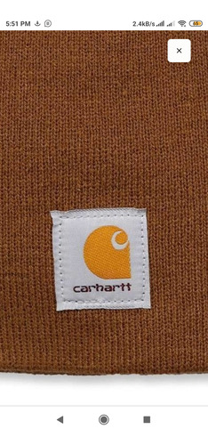 Gorro Carhartt Original Color Marrón