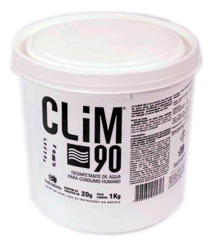 Clim 90 - 1 Pote De Cloro Em Pastilha Tratamento Água 1 Kg