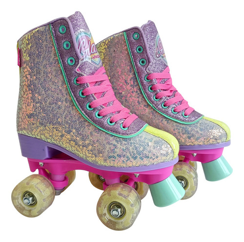 Apache Patines 4 Ruedas Glam Lentejuelas Talla 25