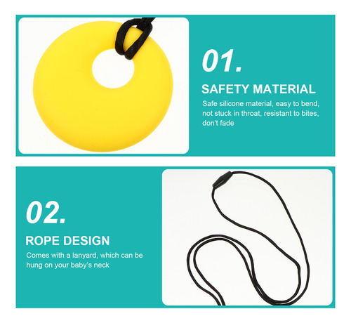 Collar Masticable, Juguete Sensorial Para La Dentición Del B