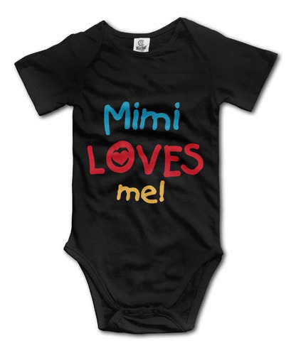 Mimi Loves Me - Lindo Body De Manga Corta Para Bebe Nino Y N