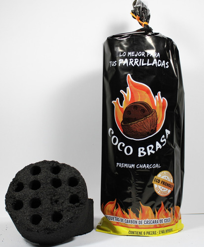 Briquetas De Carbón De Cáscara De Coco,carbón Ecológico 12kg (Usado)