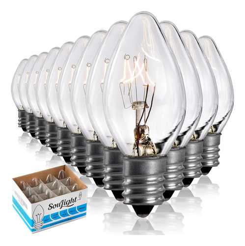 Bombillas E12 7w De Sal Para Luz Nocturna C7 Transparente