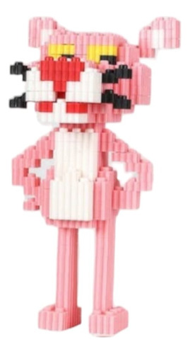 Mini Bloques Armables Figura 3d Pantera Rosa