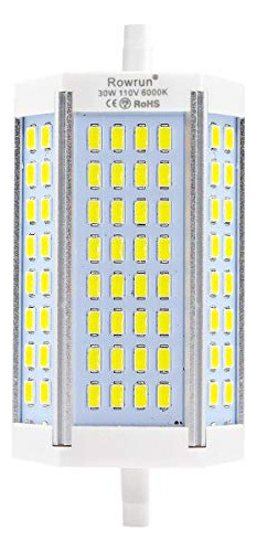 Bombilla Led Rowrun Nuolun R7s J118 De 30 W, Base De Doble E