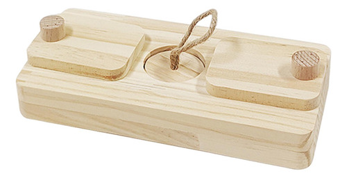 Juguete De Forrajeo De Enriquecimiento De Madera, Estilo D