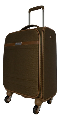 Maleta pequeña 10kg Giro 360° Córdoba Plus Lansay Wheels Tela Color Marrón