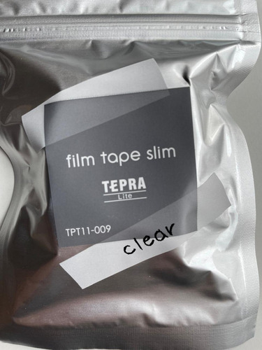 Cinta Impresora Tepra Lite 11mm Clear Hecha En Japón 11-009 Tinta Transparente