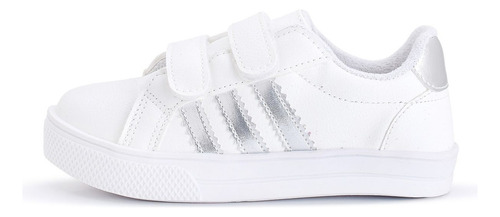 Kit 2 Tênis Infantil Menina Branco Com Velcro Super Macio