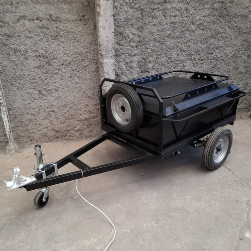 Carro De Arrastre Mediano Con Tapa