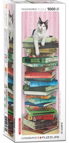 Eurographics Gato Universitario Entre Libros 1000 Piezas 