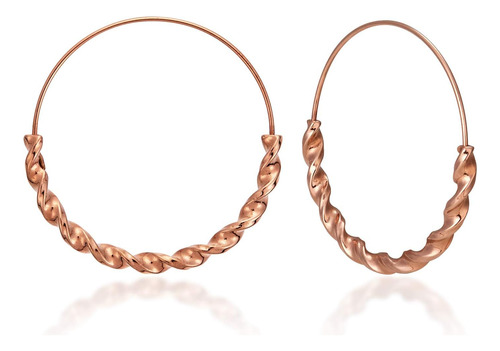 Lane Woods Pendientes De Aro De Oro Rosa Para Mujeres Y En