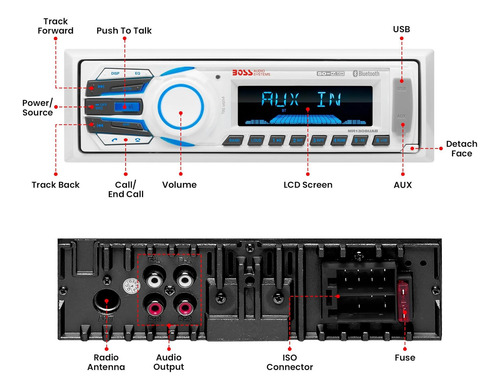 Receptor Marino Boss Audio Systems Mr1308uab, Resistente A L